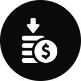 Download icon with dollar sign.